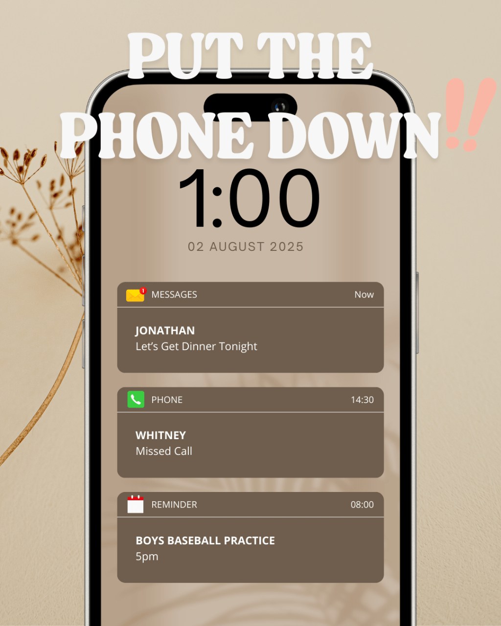 Put The Phone Down…Seriously!